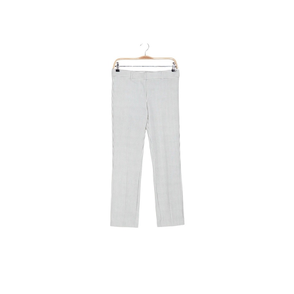 Amanda & Chelsea Slim Straight Pants Women's Sz 10 Grey White